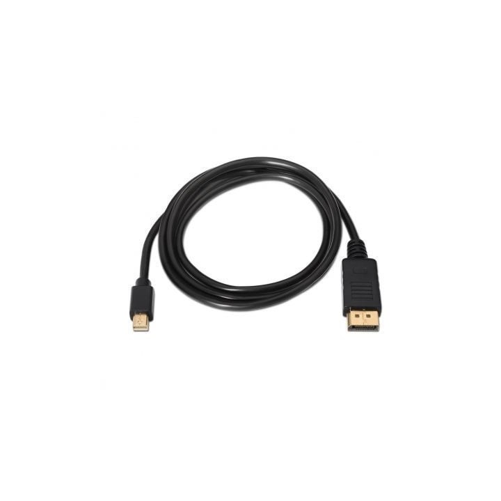 Cable DisplayPort a Mini DisplayPort AISENS A124-0132 3m 4K@60Hz 21,6Gbps Negro