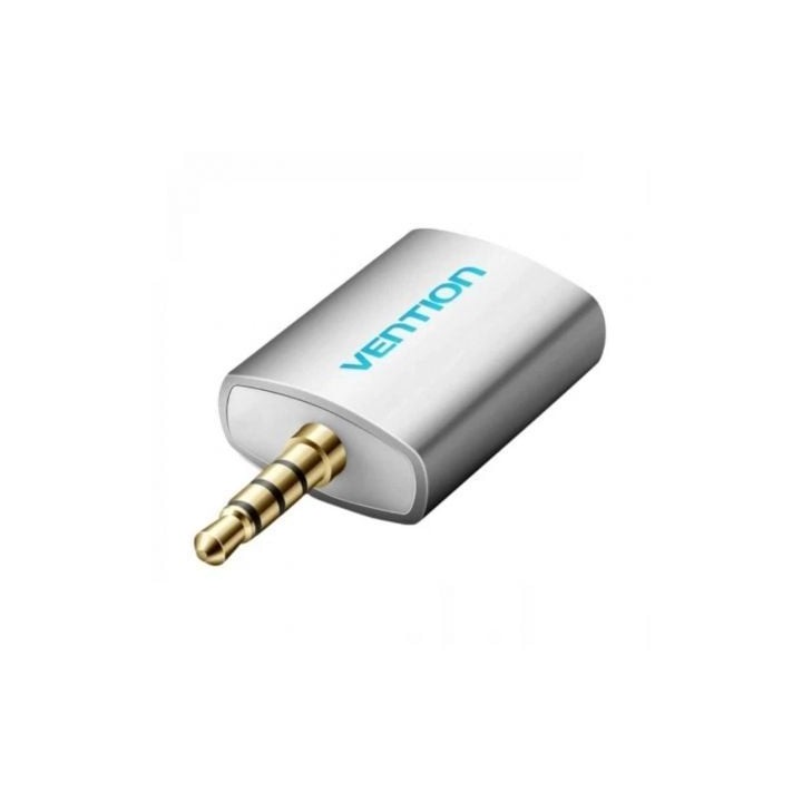 Adaptador Audio Vention BDAW0 Jack 3.5mm Macho a 2x Jack 3.5mm Hembra Blanco Aluminio
