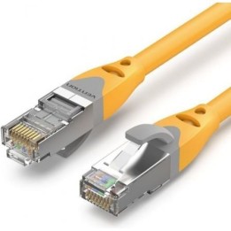 Cable de red Vention IBHYD Cat.6A SFTP 10Gbps 50cm Amarillo chapado en oro