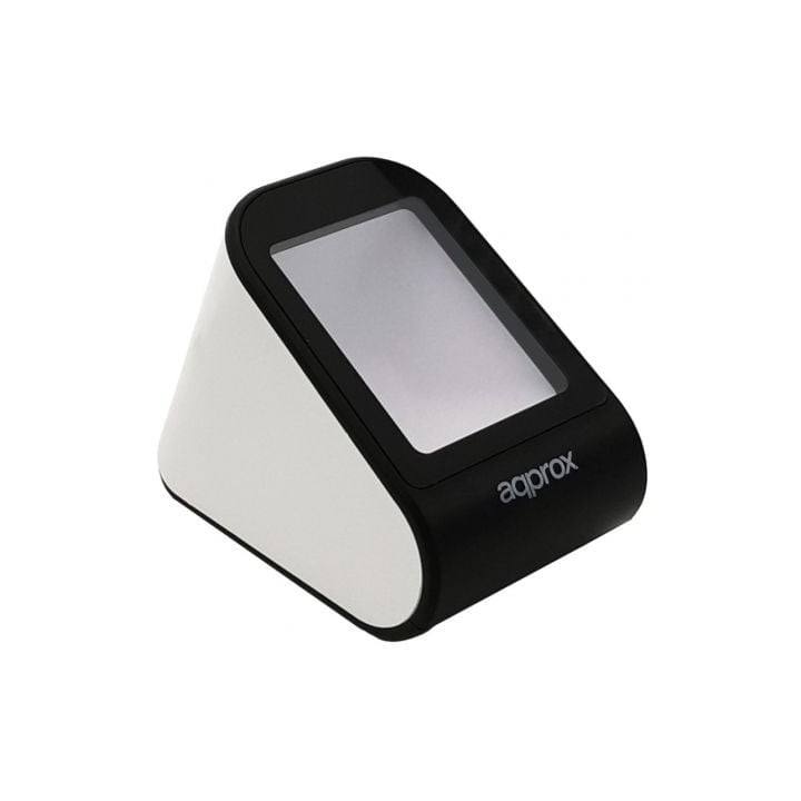 Lector de Códigos de Barras APPROX appLS20DESK+ 1D/2D PDF QR USB Auto Detección Blanco/Negro