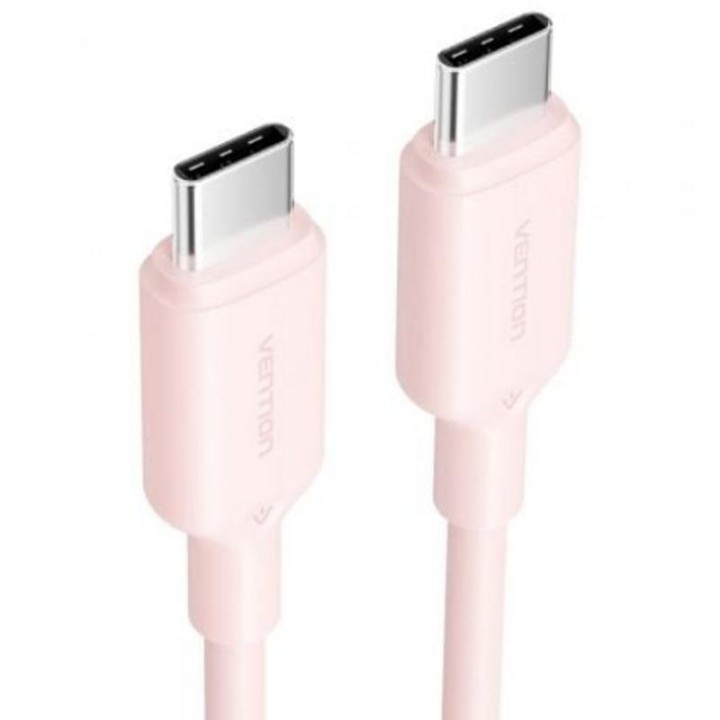 Cable USB-C Vention TRCPF 1m Rosa 60W 3A transferencia 480Mbps