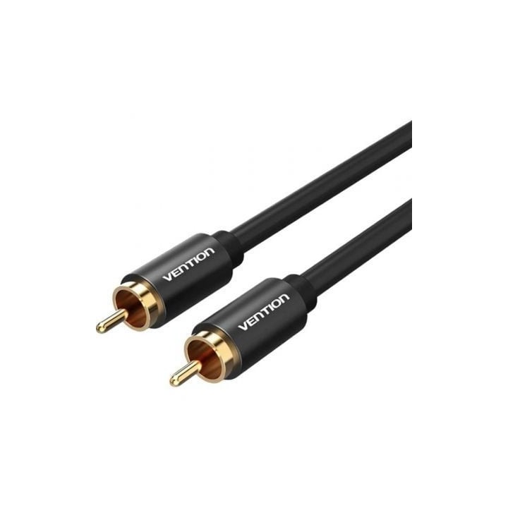 Cable Estéreo RCA Vention VAB-R09-B150 1.5m doble apantallado contacto dorado negro