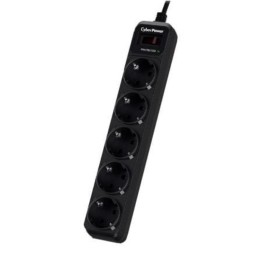 Regleta CyberPower B0520SC0-DE 5 Tomas, Protección Sobretensiones, Cable 1.8m Negra
