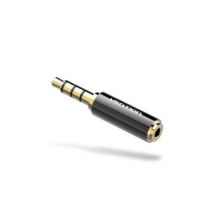 Adaptador Jack VENTION BFBB0 Jack 3.5 macho a 2.5 hembra contactos oro negro