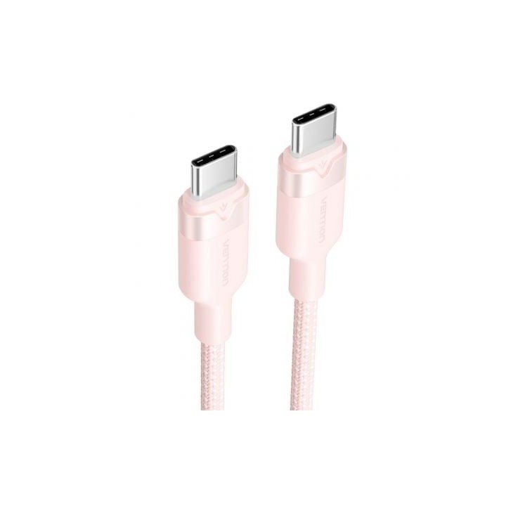 Cable USB-C Vention TRDPF 1m 3A 60W Rosa 480Mbps Niquelado