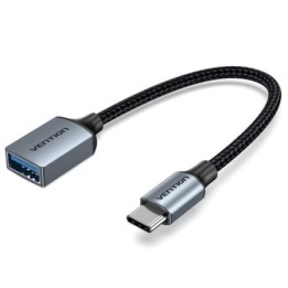 Cable USB Vention CCXHB 15cm USB-C a USB-A Hembra 5 Gbit/s Gris Níquel