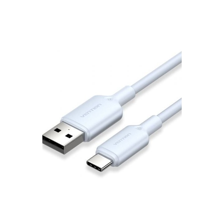 Cable Vention CTQLH USB 2.0 Tipo-C a USB-A 60W 480Mbps 2m Azul