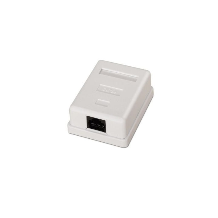 Roseta de superficie AISENS A138-0296 Cat.5e 1 toma RJ45 UTP Blanco