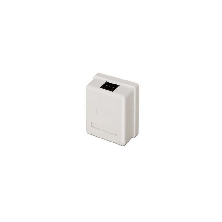 Roseta de superficie AISENS A138-0296 Cat.5e 1 toma RJ45 UTP Blanco