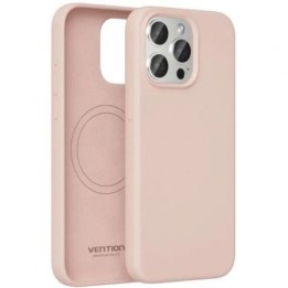 Funda silicona Vention KUEP0-30 MagSafe compatible iPhone 14 Pro rosa