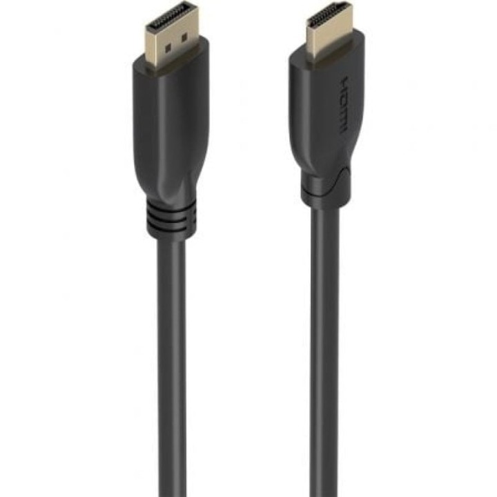 Cable conversor AISENS A125-0920 DisplayPort HDMI 4K 5m negro