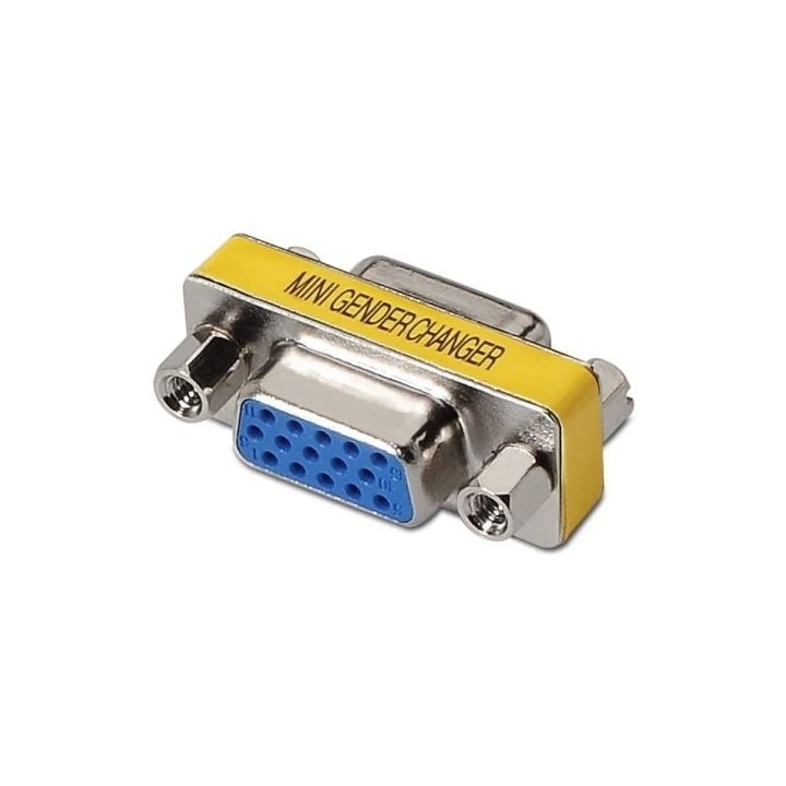 Adaptador SVGA AISENS A114-0082 HDB15/H-HDB15/H Azul Plata RoHS