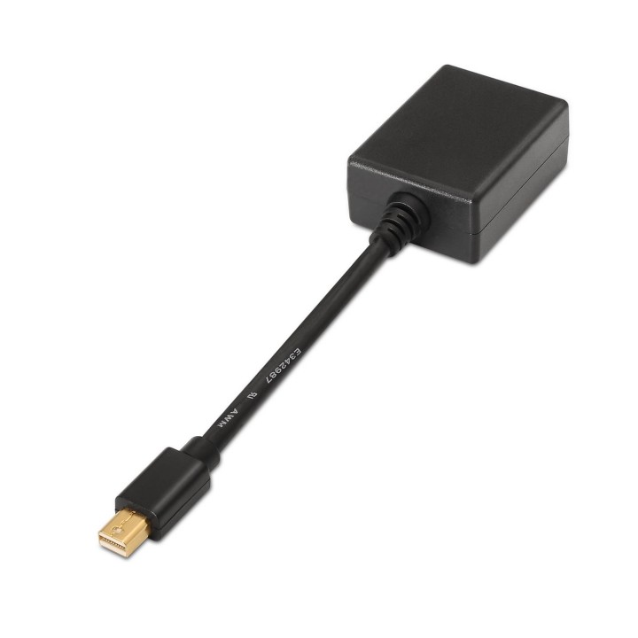 Conversor Mini DP a VGA AISENS A125-0135 0,15m Negro Chapado en Oro