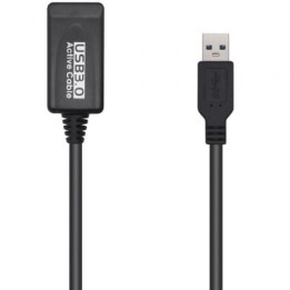 Cable alargador USB 3.0 AISENS A105-0525 amplificador 5m 625Mbps negro