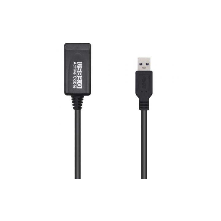 Cable alargador USB 3.0 AISENS A105-0525 amplificador 5m 625Mbps negro
