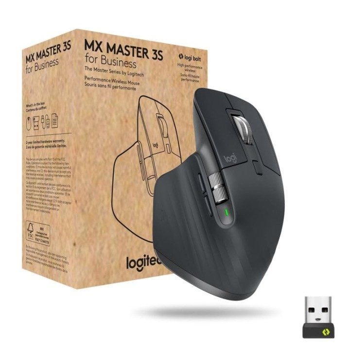 Ratón Logitech inalámbrico 8000 DPI 7 botones programables Darkfield Grafito