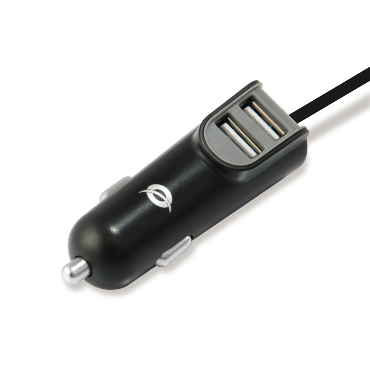 Cargador CONCEPTRONIC Coche 2xUSB-A Negro (CARDEN05B)
