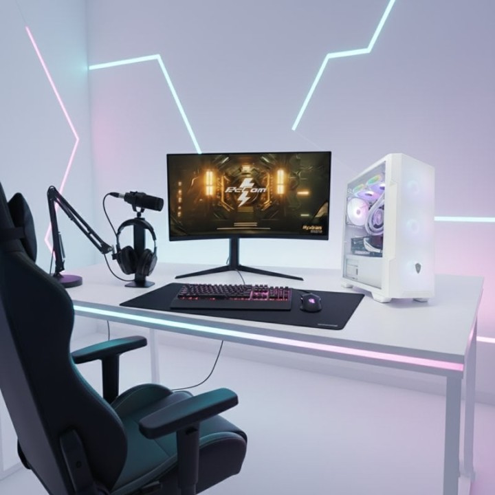 PcCom Ready AMD Ryzen 7 5800X / 32GB / 1TB SSD / RTX 5060 Blanco / Windows 11 Home
