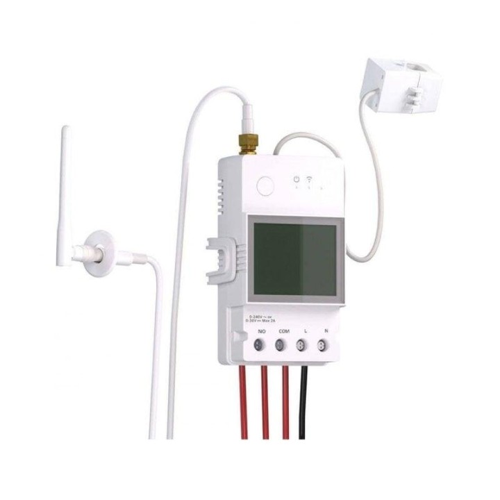 Medidor de Energía Sonoff POW CT WiFi 100A ESP32 Antena Externa SMA Riel DIN