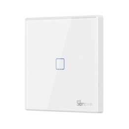 Interruptor inteligente Sonoff T2EU1C-RF RF 433 MHz Blanco Instalable en Pared Sin Cables