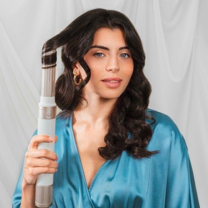 Cecotec Bamba CeramicCare 14in1 AirGlam Champagne Moldeador de Pelo con Tecnología Coanda 1400W