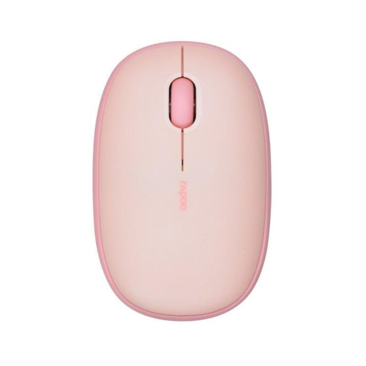 Ratón Rapoo M660 Silent Bluetooth Multi-Mode 1300 DPI Rosa silencioso