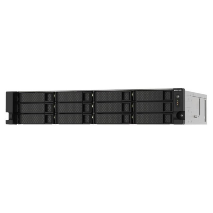 NAS QNAP TS-1273AU-RP-8G Rack 2U Ryzen Embedded V1500B 8GB DDR4 2x2.5GbE 12 bahías PSU redundante