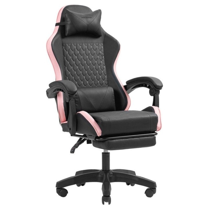 Silla Gaming Mars Gaming MGC-X Racing Polipiel Reposapiés Soporte Lumbar 8cm Altura