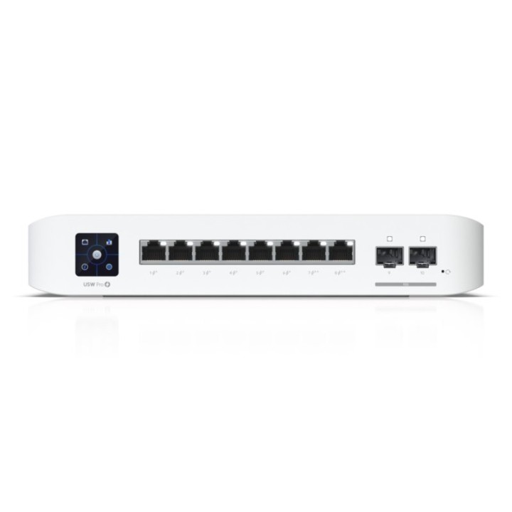 Switch Ubiquiti USW-PRO-8-POE 8 Puertos 6 PoE+ 2 PoE++ 2 SFP+ 10Gbps L2/L3 Gestionado