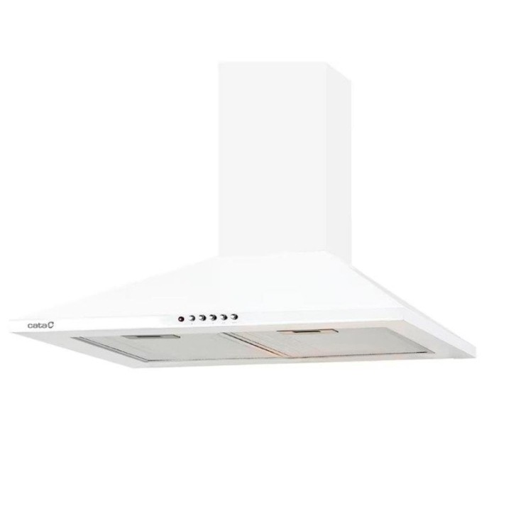 Campana extractora Cata 645 m3/h 70cm 3 velocidades filtros metálicos LED silenciosa