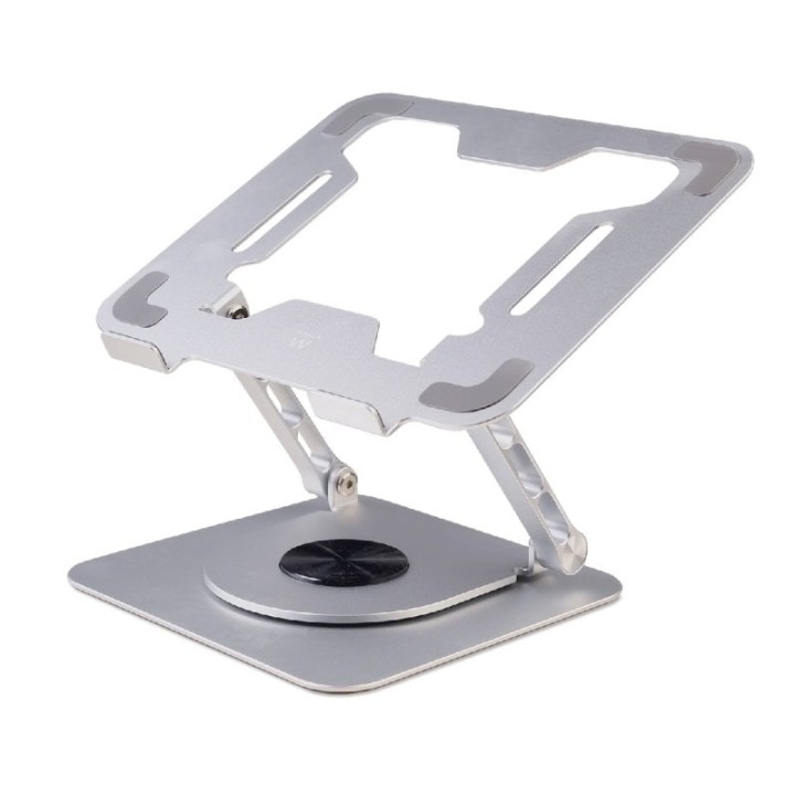 Soporte portátil Ewent EW1267 aluminio base giratoria 360°, altura regulable, plegable