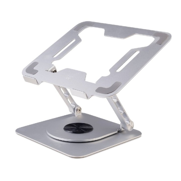 Soporte portátil Ewent EW1267 aluminio base giratoria 360°, altura regulable, plegable
