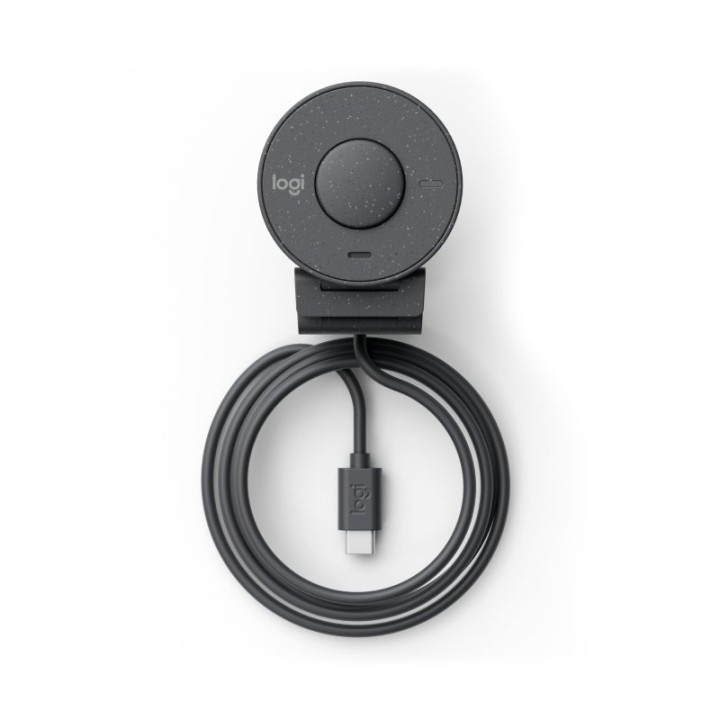 Cámara web Logitech Brio 305 Full HD 2MP USB-C Micrófono Obturador Privacy Grafito