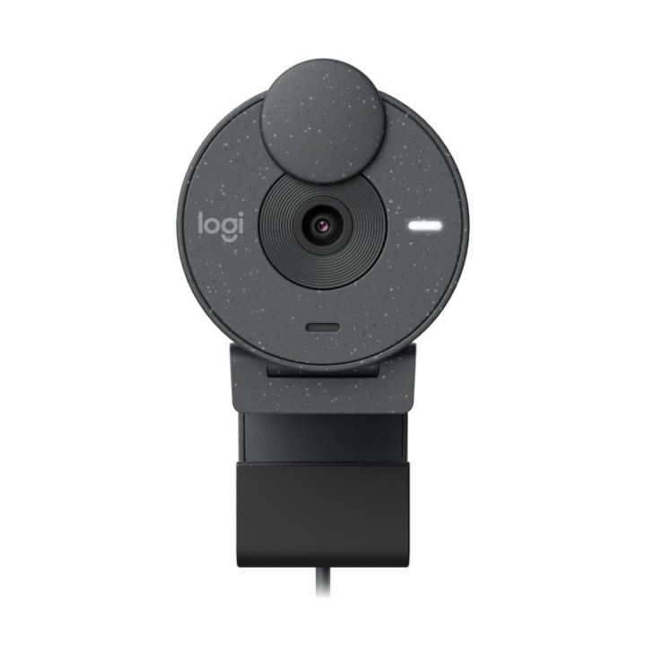 Cámara web Logitech Brio 305 Full HD 2MP USB-C Micrófono Obturador Privacy Grafito