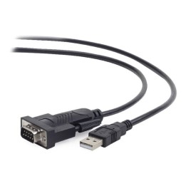Convertidor serie a USB Ewent EW1116 1,5 m RS232 autoalimentado negro
