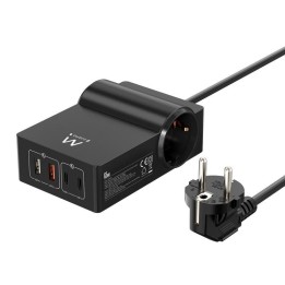 Estación de carga Ewent EW3992 GaN 65W PPS Power Delivery 2 AC USB-C 1,5m