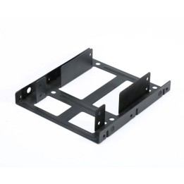 Soporte de montaje Ewent EW7006 para 2 HDD/SSD 2.5″ en Bahía 3.5″ Negro