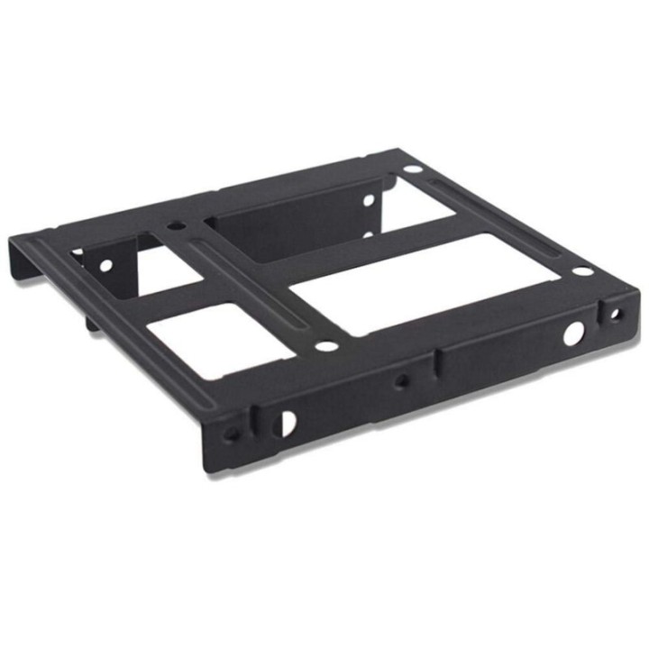 Soporte de montaje Ewent EW7006 para 2 HDD/SSD 2.5″ en Bahía 3.5″ Negro