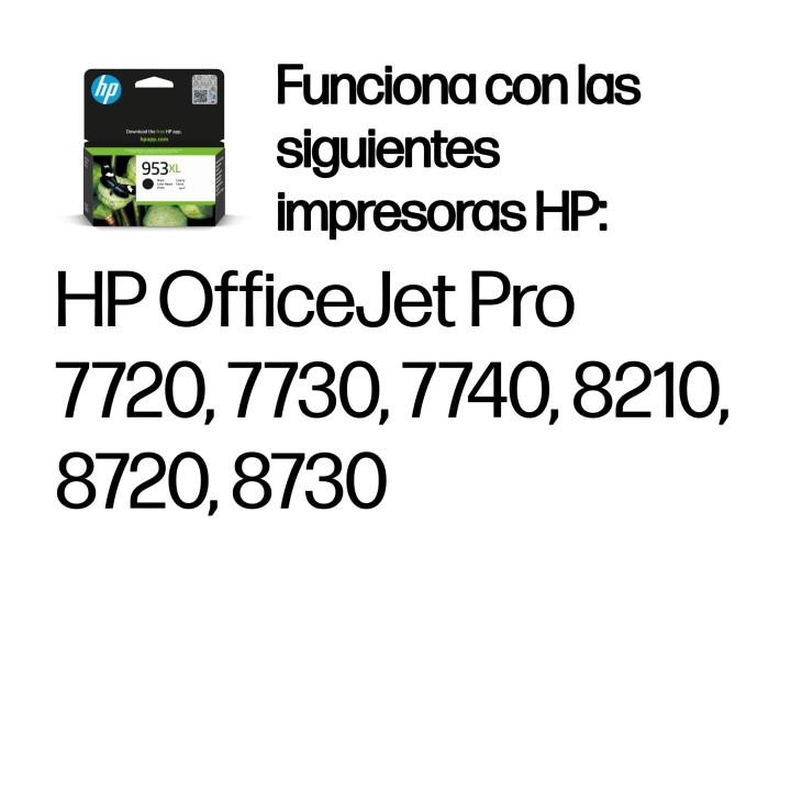 Tinta HP 953XL Negro 42.5ml 2000 páginas (L0S70AE)