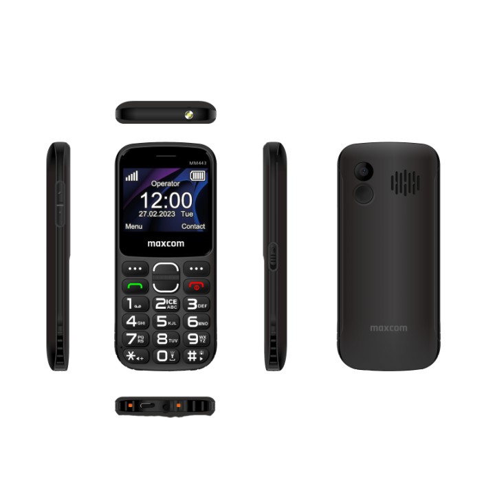 Móvil MaxCom Comfort MM443 4G 2.31″ 240x320 0,08MP 1700mAh Negro