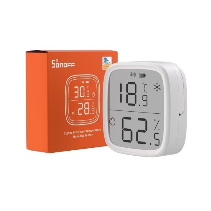 Sensor Sonoff ZigBee Interior Independiente Inalámbrico Temperatura y Humedad Alta Precisión