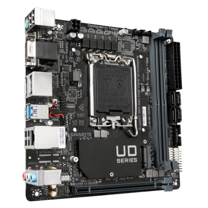 Placa Base Gigabyte H610I DDR4 LGA 1700 mITX Soporte 64GB M.2 SATA III
