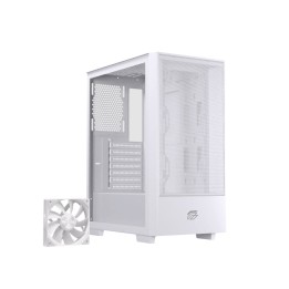 Torre Einarex PULSE P100 Core White flujo de aire panel malla ATX vidrio templado blanca