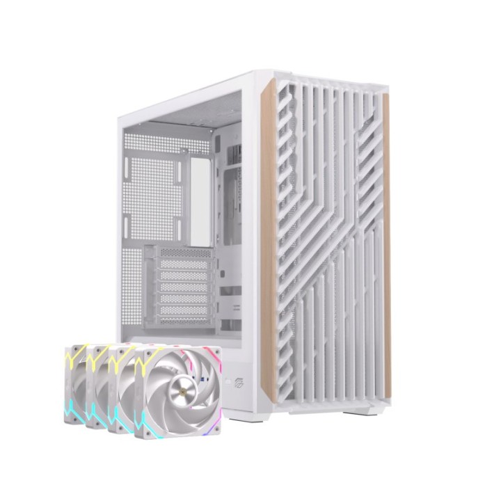 Torre Einarex PULSE P800 RGB Blanco Vidrio Templado Soporte 13 Ventiladores ATX