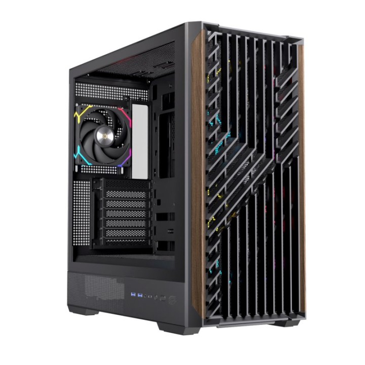 Caja PC Einarex Pulse P800 RGB Black 13 ventiladores 360mm Vidrio templado ATX