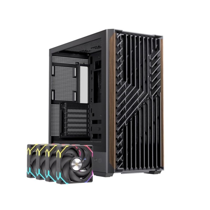 Caja PC Einarex Pulse P800 RGB Black 13 ventiladores 360mm Vidrio templado ATX