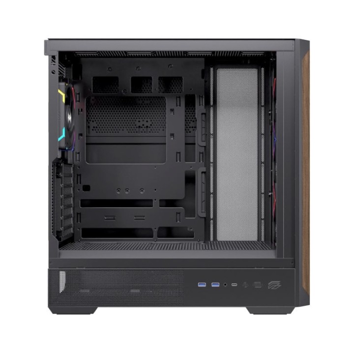 Caja PC Einarex Pulse P800 RGB Black 13 ventiladores 360mm Vidrio templado ATX