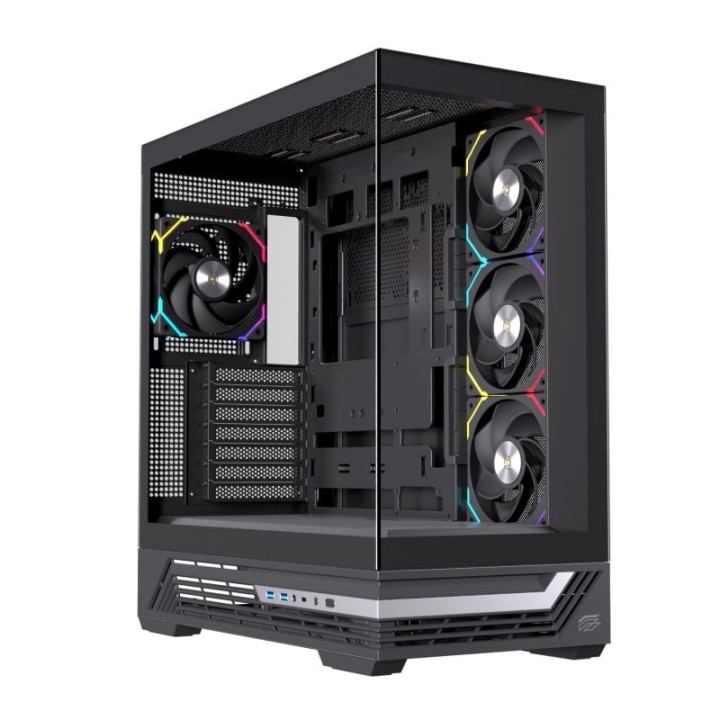 Torre Einarex PRISMA S800 RGB Black cristal templado espejo 10x120mm ATX Gaming