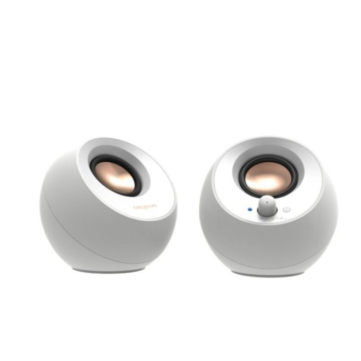 Altavoces Creative Estéreo 2.0 USB-C Bluetooth 10W Blanco para PC y móvil