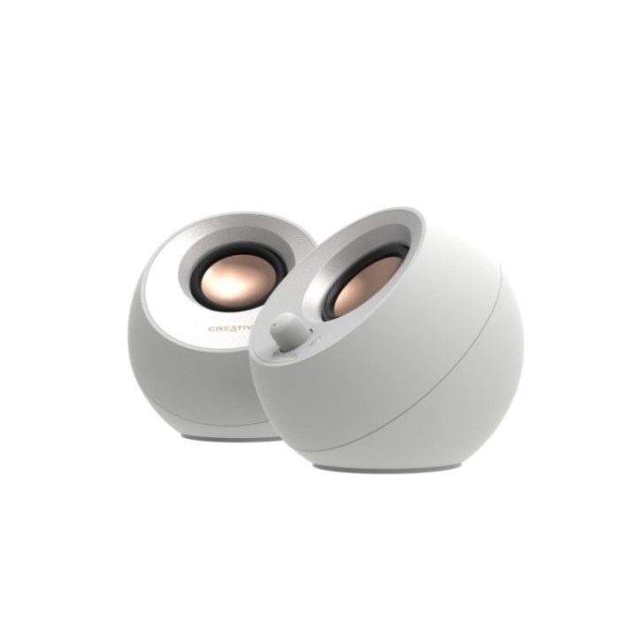 Altavoces Creative Estéreo 2.0 USB-C Bluetooth 10W Blanco para PC y móvil